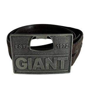 Ariat VTG Metal Giant Bicycle Bottle Opener Buckle and Leather Belt